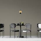 Arandela Apple C/ Globo Leitoso Preto Fosco 20x25cm Starlux S