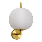 Arandela Apple Globo Vidro Leitoso + Led G9 Branco 5w Frio 11