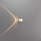 Arandela Arc De Alumínio Externa Branca Led 1w Br. Quente Opu