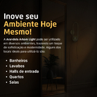 Arandela Arkom Light Parede Dourado Globo Vidro Leitoso 10cm