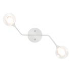 Arandela Aro Branco Jabuticaba Globo De Vidro Harmony