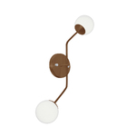 Arandela Aro Cobre Jabuticaba Globo De Vidro Orby