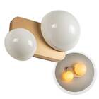 Arandela Artemis 2 Globos Ouro Fosco P/ 2x G9 Vl007-mg Starlu