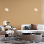 Arandela Artemis Globo Vidro Ouro Fosco Vl006 P/ 1x G9 Starlu