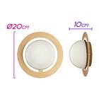 Arandela Artemis Ouro Fosco Globo Vidro Vl010 + Led G9 Bq Sta