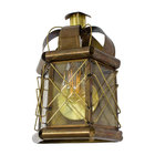 Arandela Artesanal Latão Rainha Vintage Rustica Ouro Velho St