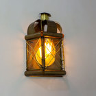 Arandela Artesanal Latão Rainha Vintage Rustica Ouro Velho St