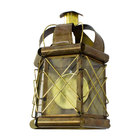 Arandela Artesanal Latão Rainha Vintage Rustica Ouro Velho St