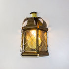 Arandela Artesanal Latão Rainha Vintage Rustica Ouro Velho St