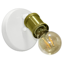 Arandela Articulad Touch Nordic Spot Branc/dourado + Lampa60