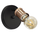 Arandela Articulada Nordic Spot Preto/cobre + Lampada A60