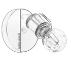 Arandela Articulada Nordic Spot Preto/cobre + Lampada A60