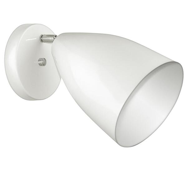 Arandela Articulada Retro Vegas Gourmet Aluminio Branco