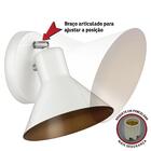 Arandela Articulada Touch Retro Tenesse Branco
