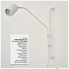 Arandela Articulada Turim Branco Texturizado E Cabo Com Inter