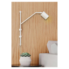 Arandela Articulada Turim Branco Texturizado E Cabo Com Inter