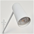 Arandela Articular Com Cabo E Interruptor Branco Texturizado