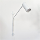 Arandela Articular Com Cabo E Interruptor Branco Texturizado