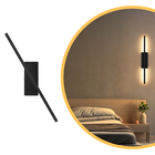 Arandela Articulare Parede Interna 60cm Led 10w 3000k Preto