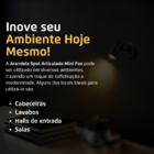 Arandela Articulável Spot Mini Fox MR11 Preto