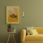 Arandela Aruna Ouro Fosco Zr096 Globo Vidro + Led G9 Bf Starl