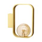 Arandela Aruna Ouro Fosco Zr096 Globo Vidro + Led G9 Bq Starl