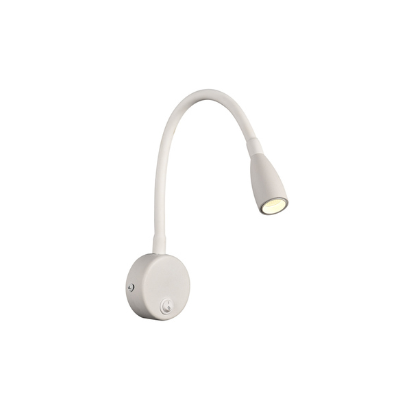 Arandela Astraled Megrez Led Com Interruptor Bivolt Branco Ad