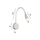 Arandela Astraled Megrez Led Com Interruptor Bivolt Branco Ad