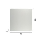 Arandela Astraled Mirach Led Quadrada 12w Bivolt Branco Ad-40