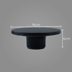 Arandela Balizador Disco Sobrepor Pt Led 12w Branco Quente De