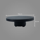 Arandela Balizador Disco Sobrepor Pt Led 6w Branco Quente Del