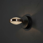 Arandela Beep Preto E Dourado Led 9w 3000k Bivolt Kw009b Bella