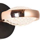 Arandela Beep Preto E Dourado Led 9w 3000k Bivolt Kw009b Bella