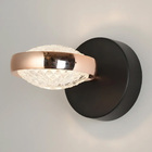 Arandela Beep Preto E Dourado Led 9w 3000k Bivolt Kw009b Bella