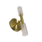 Arandela Bella Caiena 12x10x28cm G9 Dourado Hp003