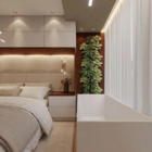 Arandela Bella Manacá 12x7x47cm Led Dourado Bd004