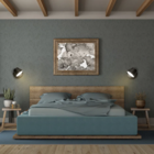 Arandela Bella Meera Ø12x12xcm Preto Ml006b