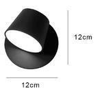 Arandela Bella Meera Ø12x12xcm Preto Ml006b