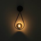 Arandela Bella Pingo Preto E Fume 20x47.4cm G9 25w Tr002b