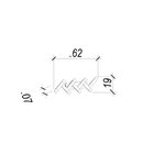 Arandela Bella Sarau 7x62x19cm Led Dourado Hs003