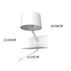 Arandela Bella Tuti 26x35x36xcm Branco Ml011w