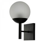 Arandela Bivolt Em Aluminio E Vidro Infinity Lux Preto