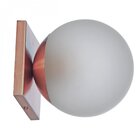 Arandela Bivolt Em Aluminio E Vidro Infinity Lux Rose