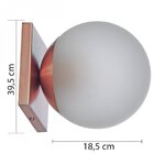 Arandela Bivolt Em Aluminio E Vidro Infinity Lux Rose