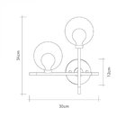 Arandela Bivolt Manhattan Startec Preto/dourado