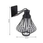 Arandela Bivolt Preta IP44 Metaldomado