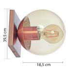 Arandela Bivolt Redonda 18,5x39,5cm 1 Lâmpada Infinity Lux Ro