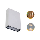 Arandela Blindada Efeito 2 Fachos Duplo Led 4w 3000k - Branco
