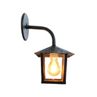 Arandela Blumenau Colonial Nina Quadrada Vidro Liso E27 Bivol