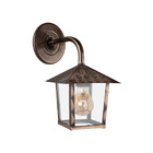 Arandela Blumenau Colonial Nina Quadrada Vidro Liso E27 Bivol